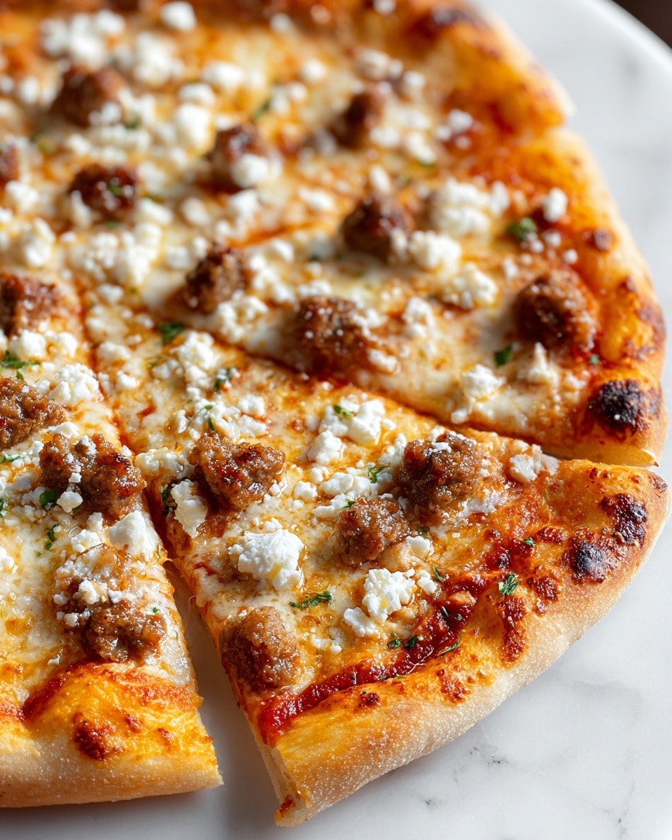 Hot Sausage Feta Honey Pizza Recipe