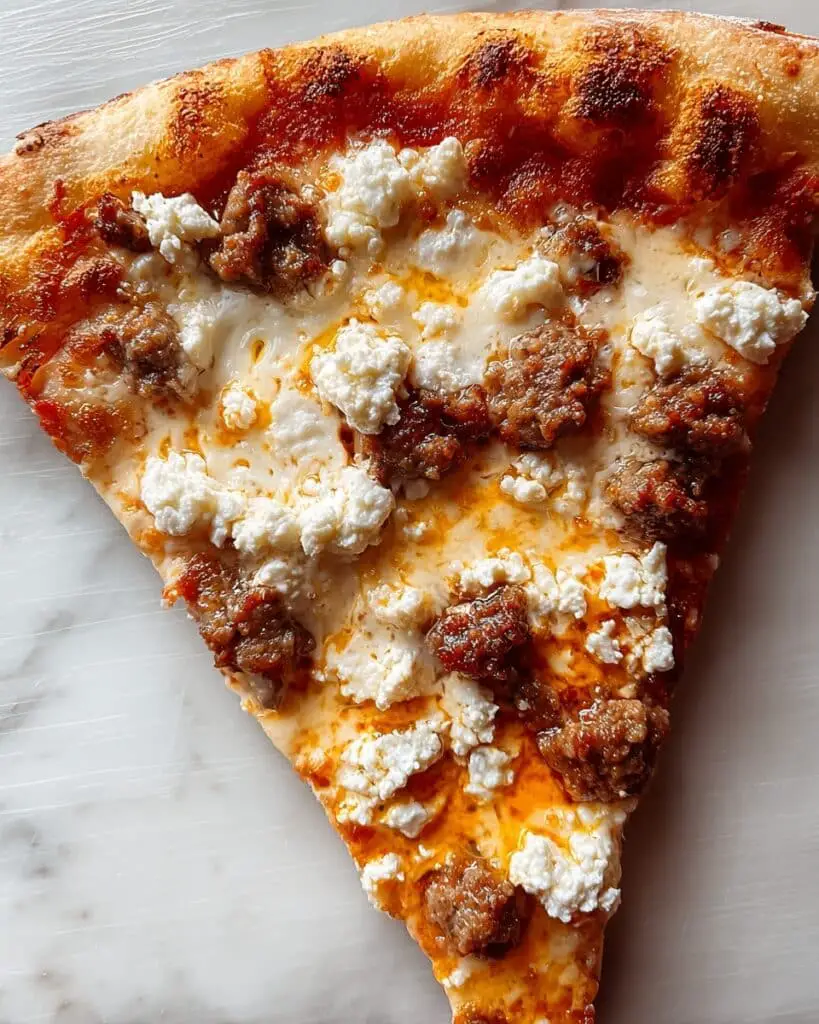 Hot Sausage Feta Honey Pizza Recipe