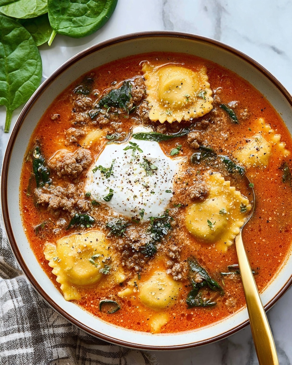 Million Dollar Ravioli Soup