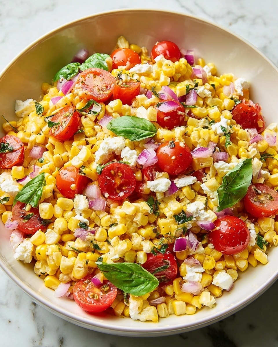 Creamy Corn Salad with Fresh Herbs