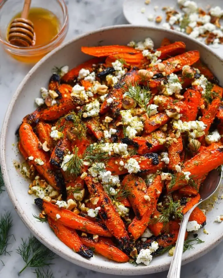 Honey Roasted Carrots with Feta & Dill