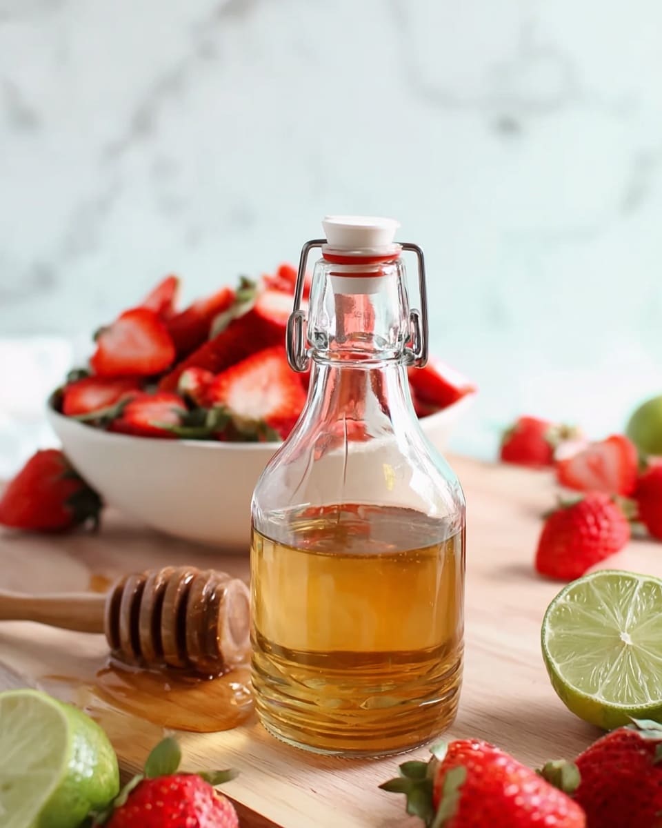 Strawberry Watermelon Salad with Honey Lime Vinaigrette