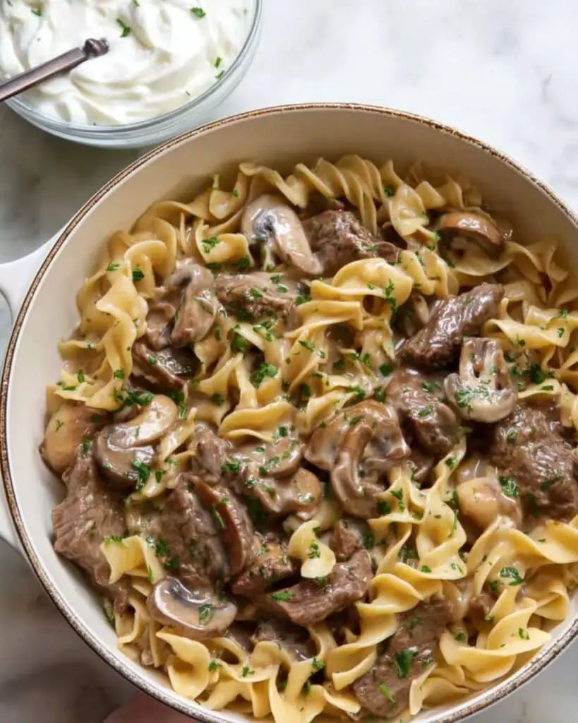 Creamy Beef Stroganoff Recipe