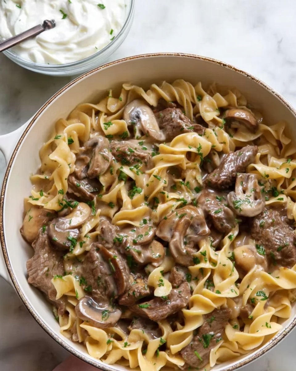 Creamy Beef Stroganoff Recipe