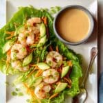 Shrimp Lettuce Wraps with Avocado