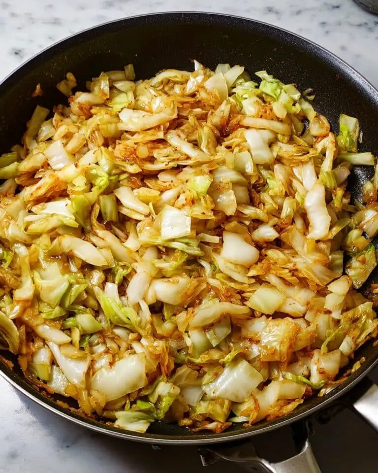 Easy Fried Sautéed Southern Cabbage with Onions Recipe