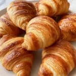 Fluffy Sourdough Croissants Made with Sourdough Starter Recipe