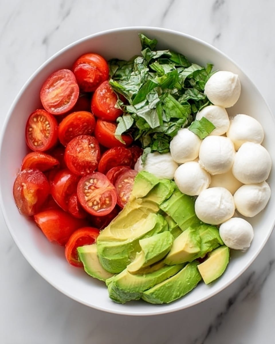 Creamy Avocado Caprese Salad Recipe