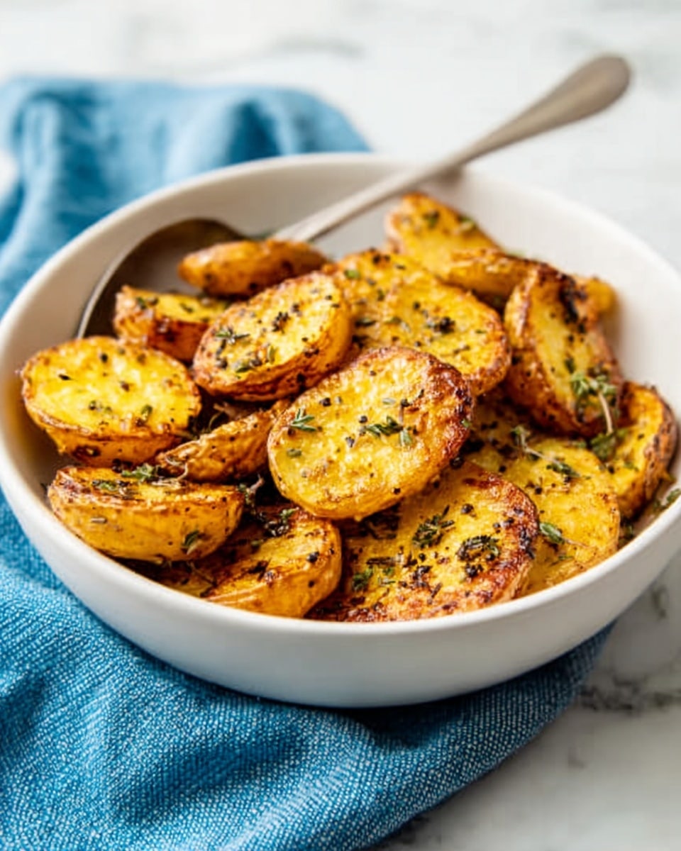 Creamy Mustard Roasted Potatoes