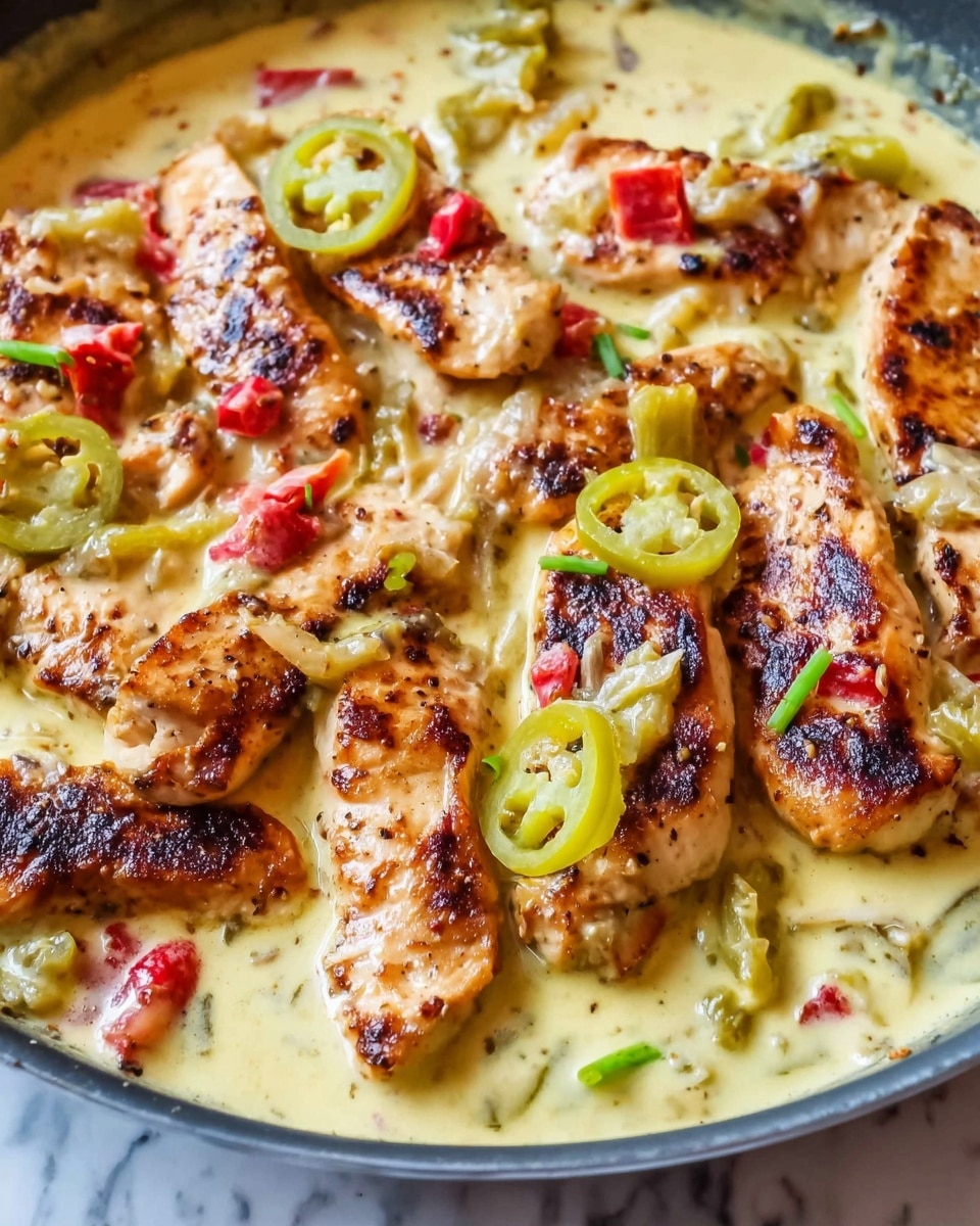 Creamy Pepperoncini Chicken Skillet Recipe
