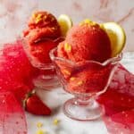 Strawberry Lemonade Sorbet Recipe