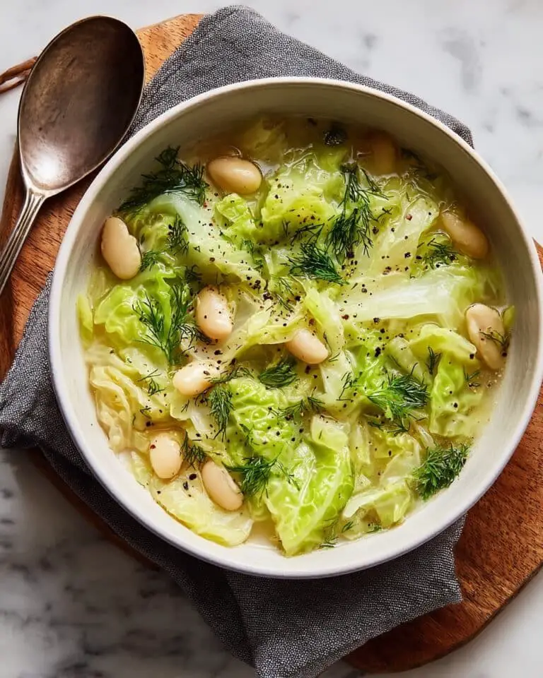 Garlicky Cabbage Soup Recipe