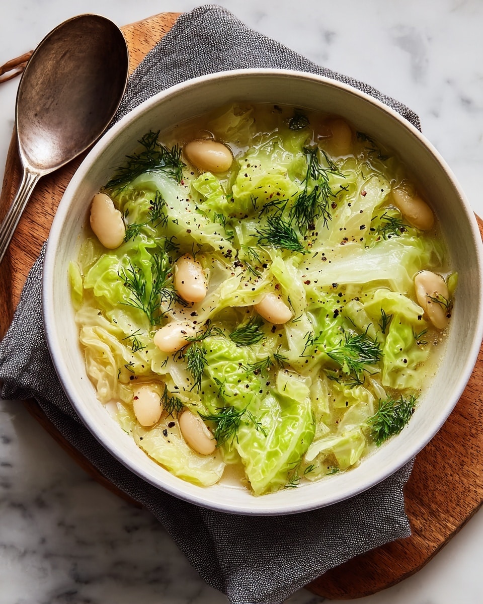 Garlicky Cabbage Soup Recipe