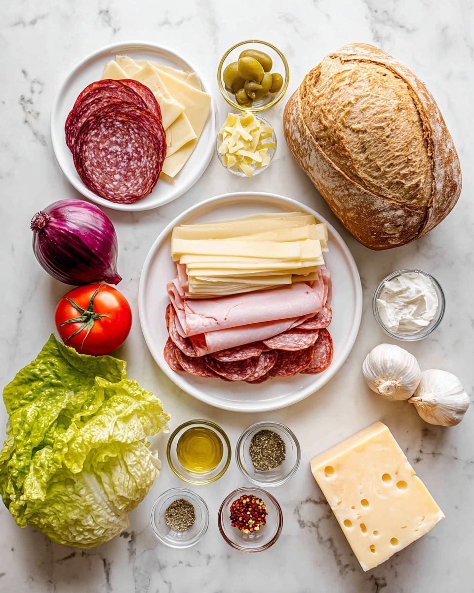 Italian Grinder Salad Sandwich (TikTok Viral Recipe)