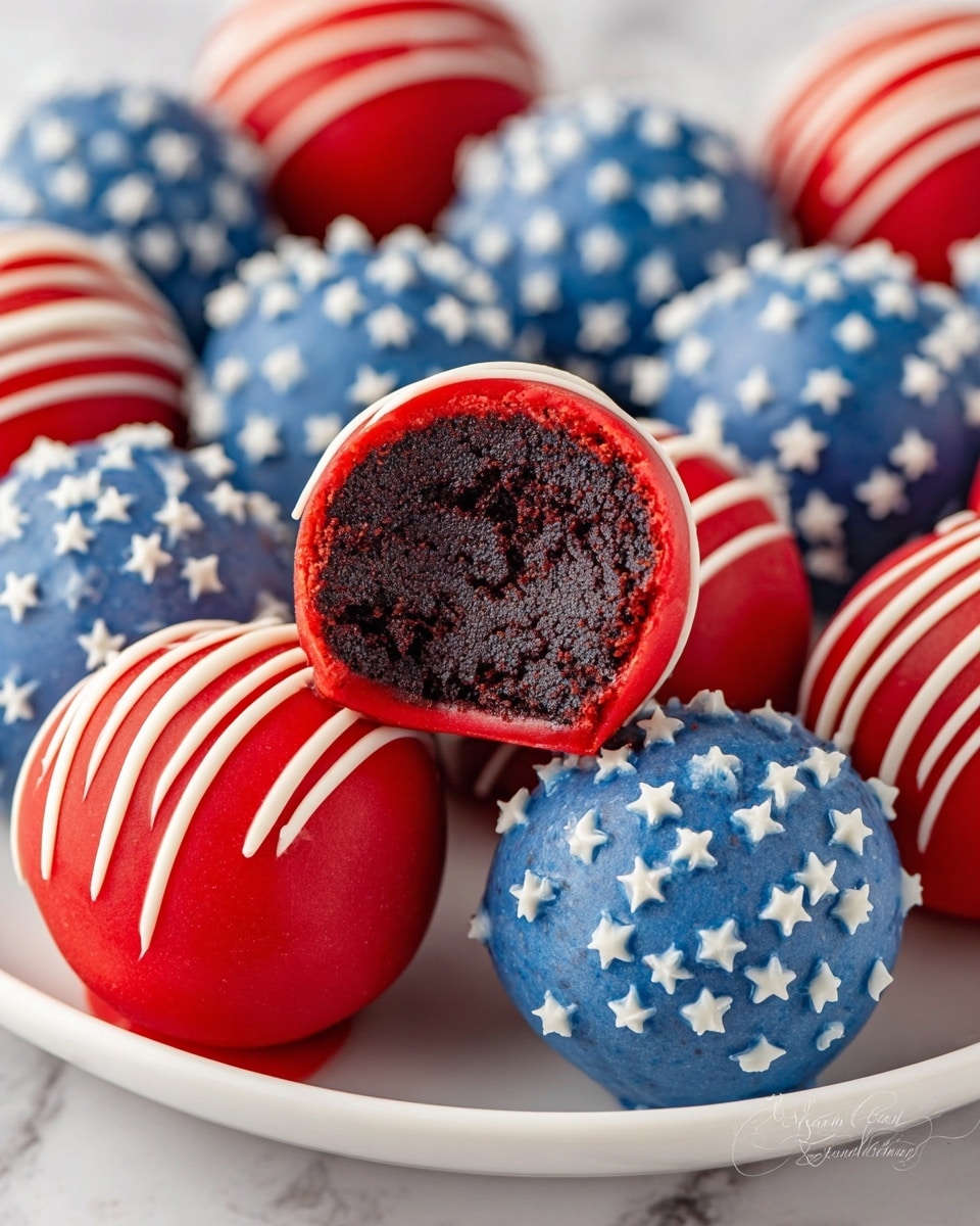 Patriotic Oreo Balls