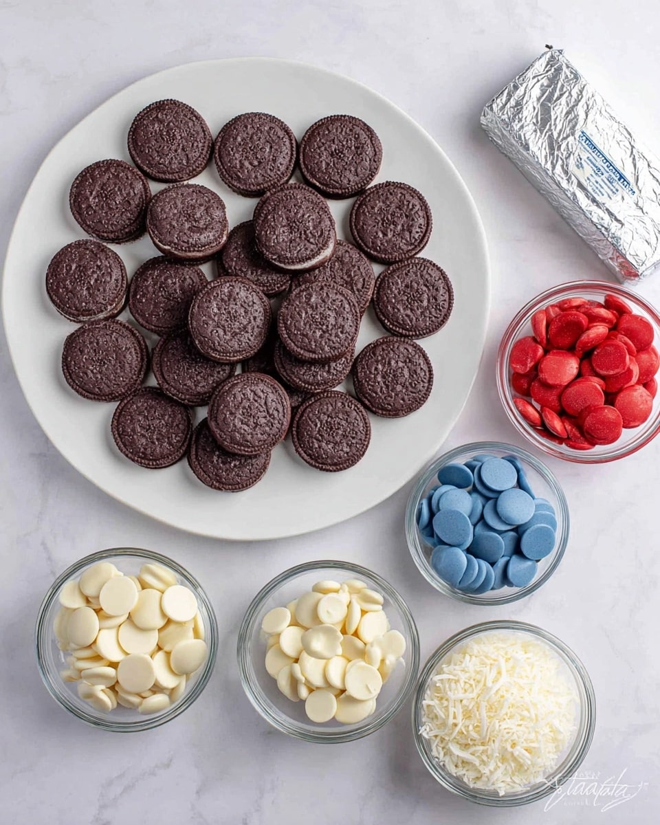 Patriotic Oreo Balls