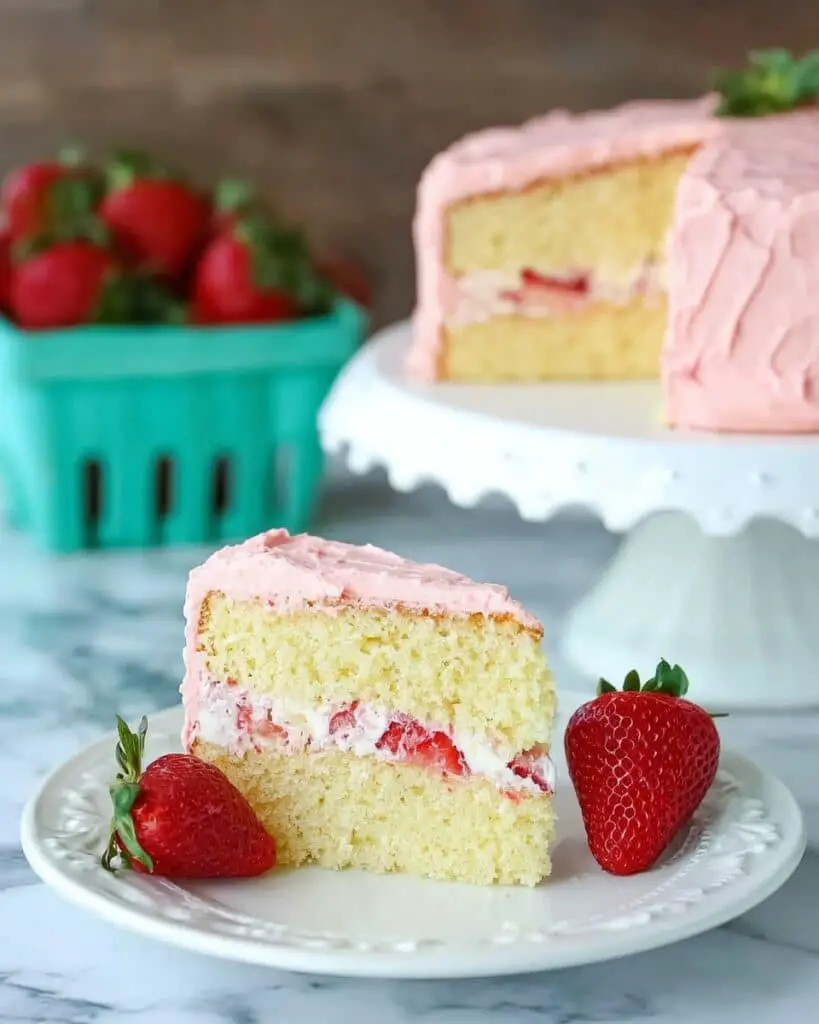 Strawberry Lemonade Cake Recipe