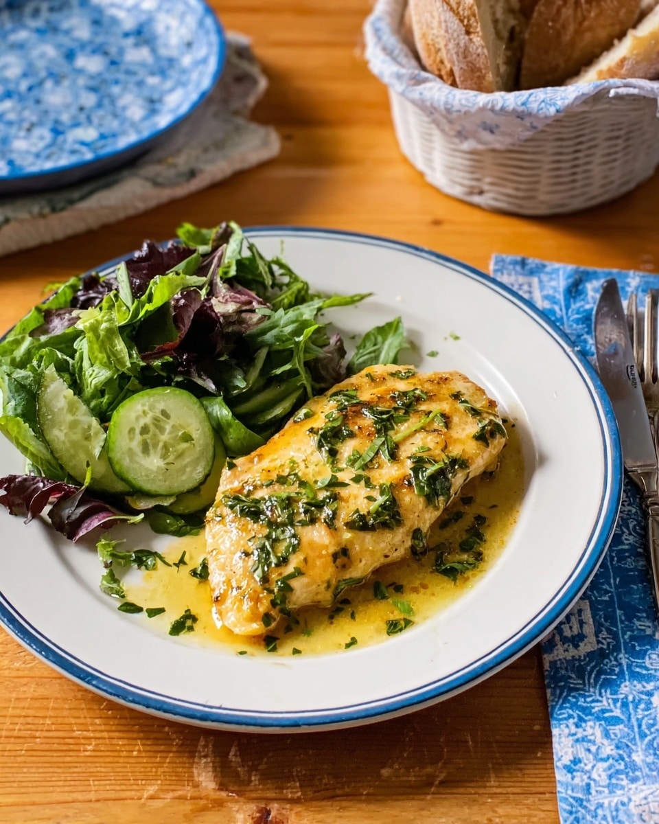 Chicken Paillard with Lemon-Herb Butter Sauce Recipe