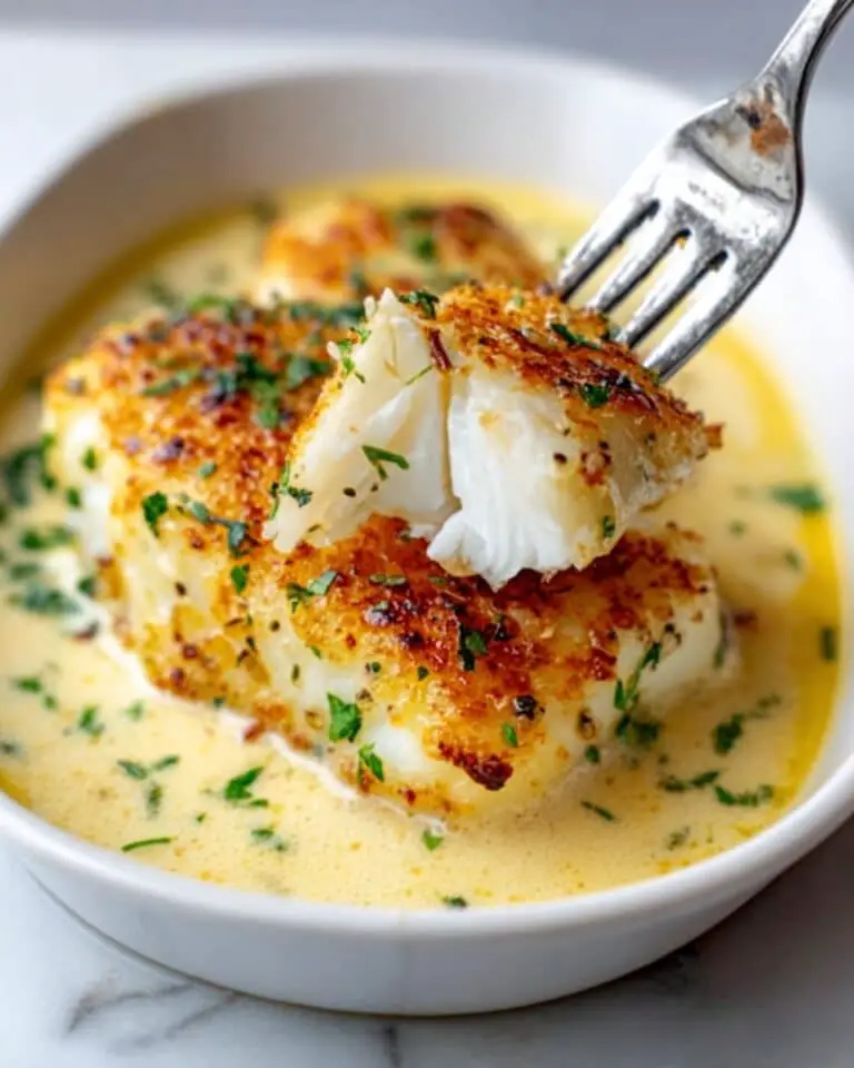 Baked Cod in Coconut Lemon Cream Sauce Recipe