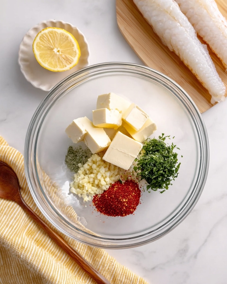 Baked Cod in Coconut Lemon Cream Sauce Recipe