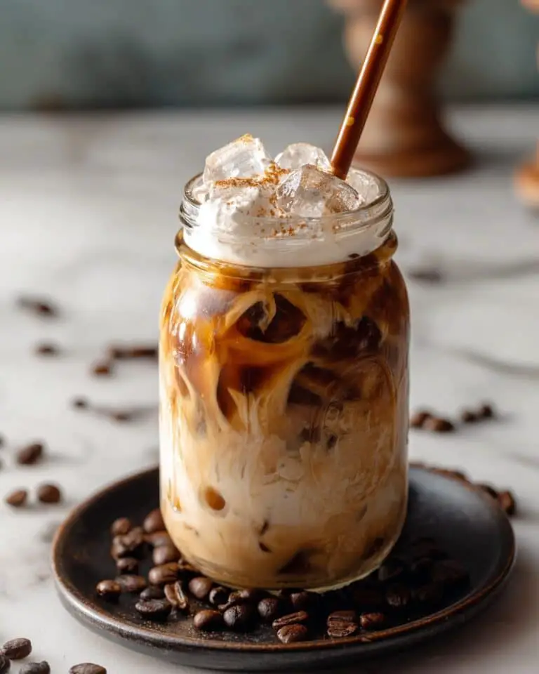 Caramel Hazelnut Iced Coffee Recipe
