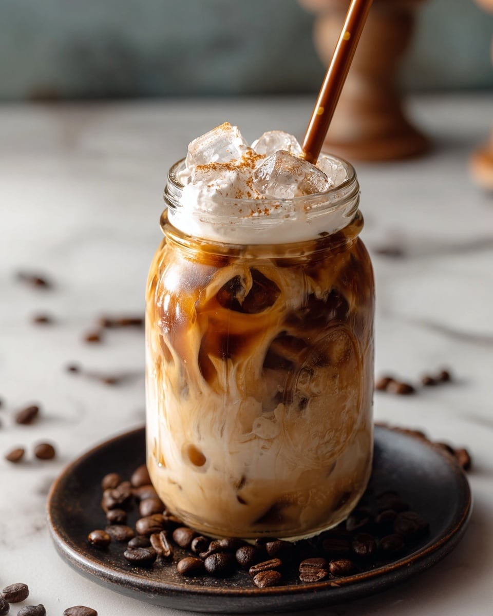 Caramel Hazelnut Iced Coffee Recipe