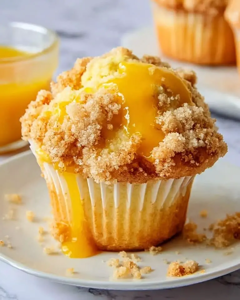 Peach Cobbler Muffins