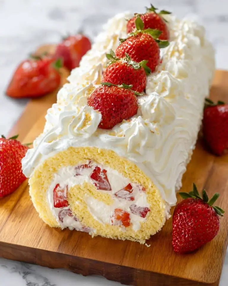Strawberry Shortcake Cake Roll Recipe