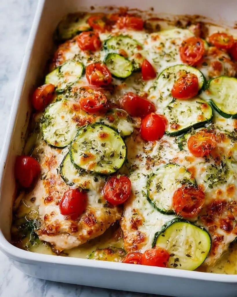 Mediterranean Chicken & Zucchini Bake Recipe
