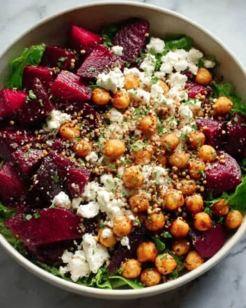 Chickpea, Beet, and Feta Salad Recipe
