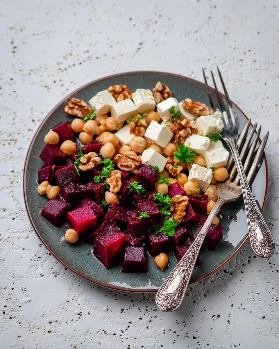 Chickpea, Beet, and Feta Salad Recipe
