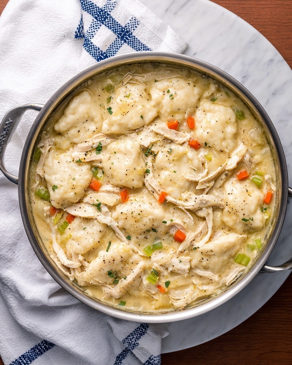 Easy Chicken and Biscuit Dumplings Recipe