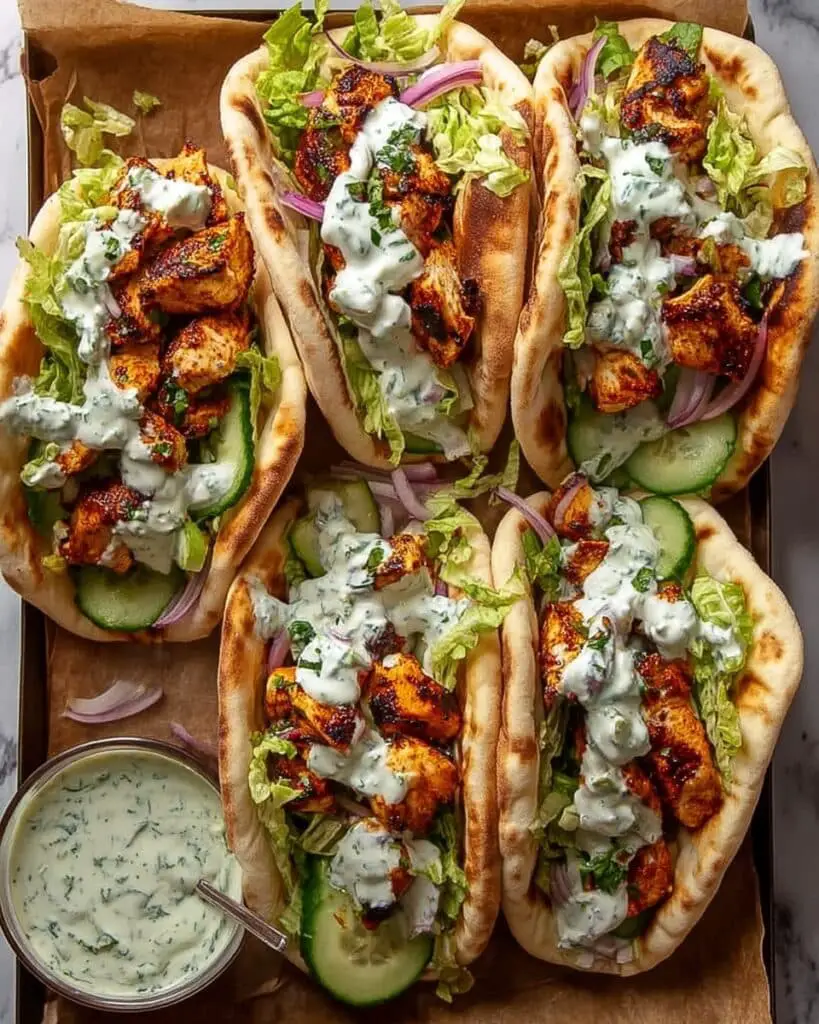 Sheet Pan Chicken Pitas with Herby Ranch