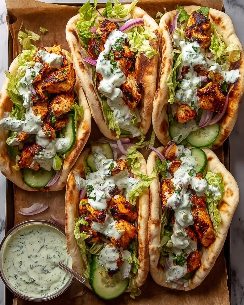 Sheet Pan Chicken Pitas with Herby Ranch