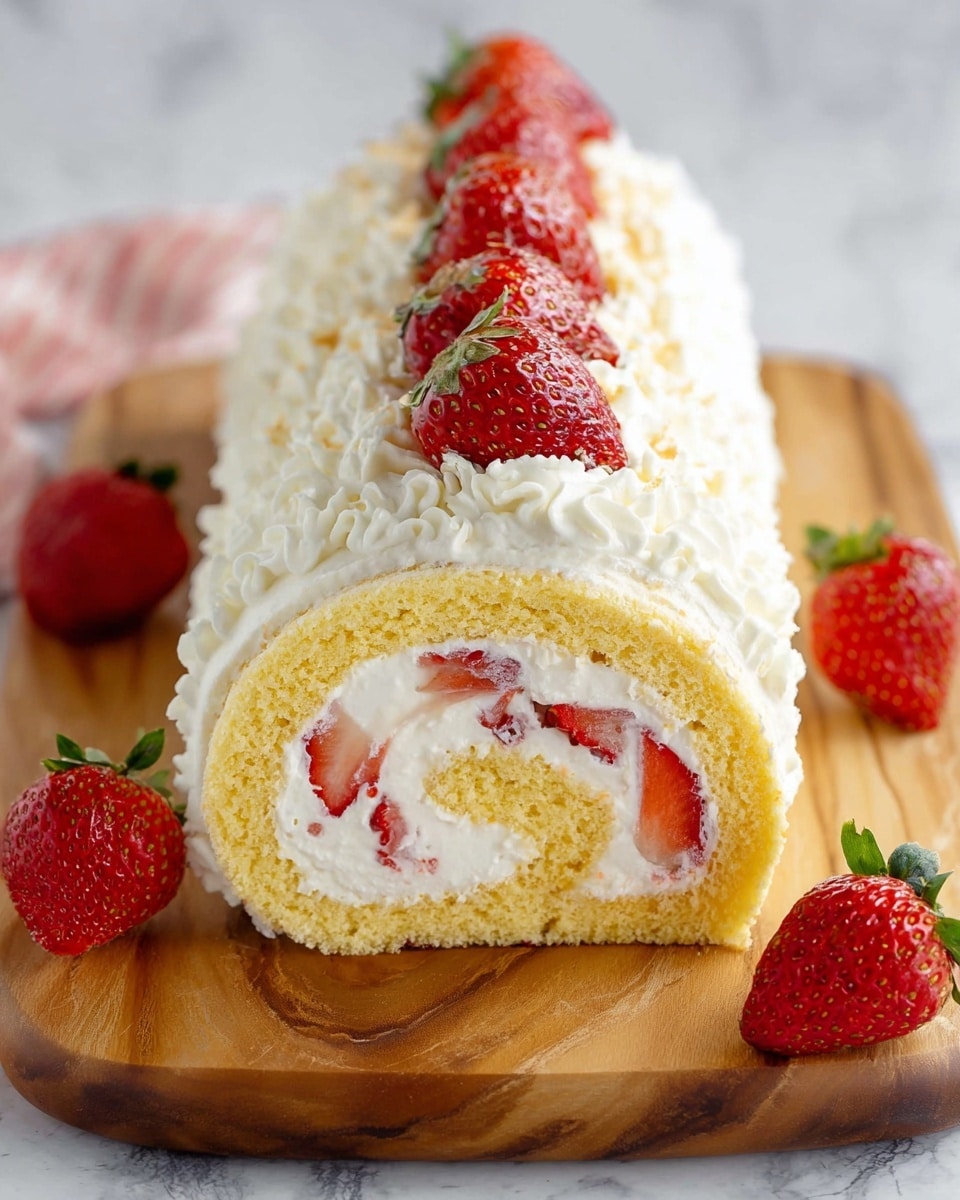 Strawberry Shortcake Cake Roll Recipe