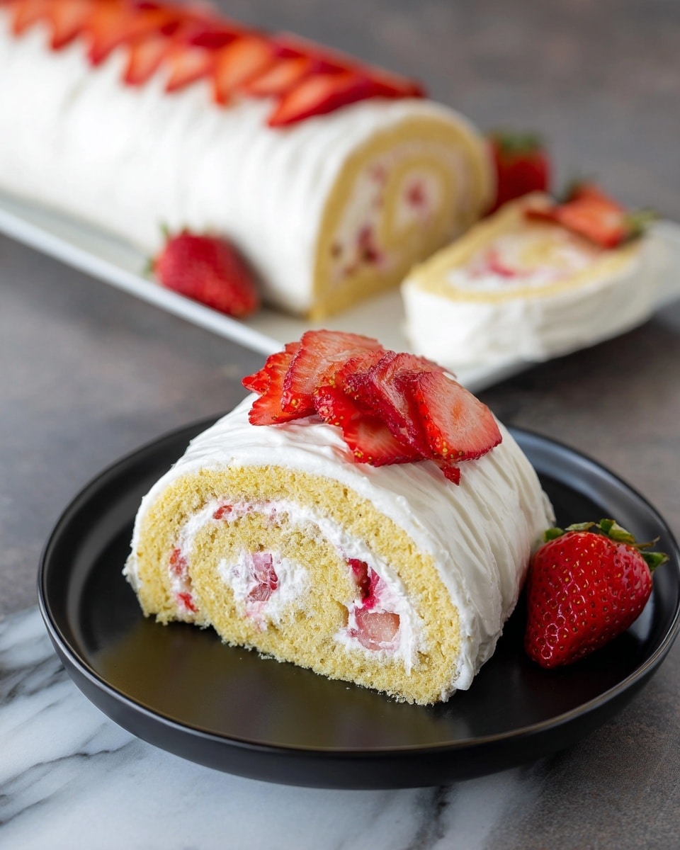 Strawberry Shortcake Cake Roll Recipe