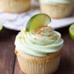 Coconut Cupcakes with Lime Buttercream Frosting
