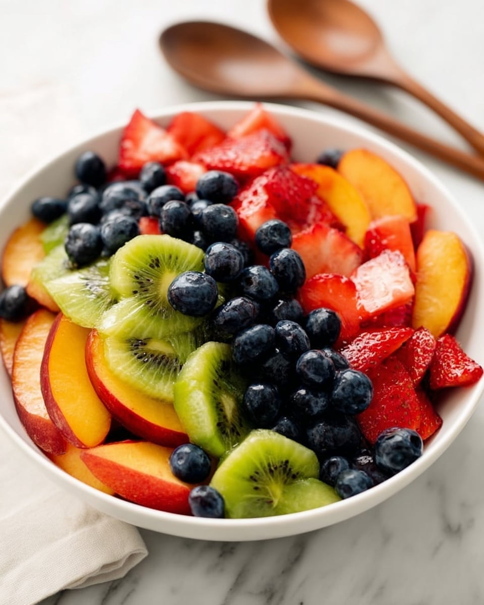 Fresh Fruit Salad with Honey Lime Dressing Recipe