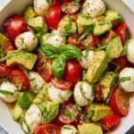 Creamy Avocado Caprese Salad Recipe
