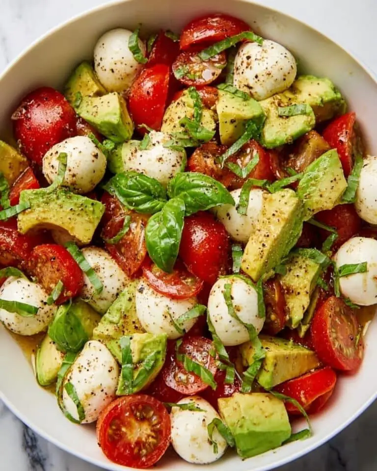 Creamy Avocado Caprese Salad Recipe