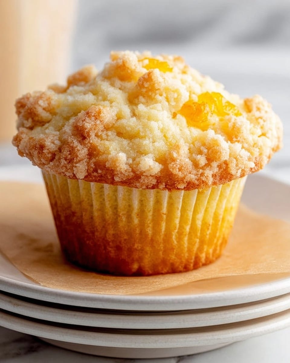 Peach Cobbler Muffins