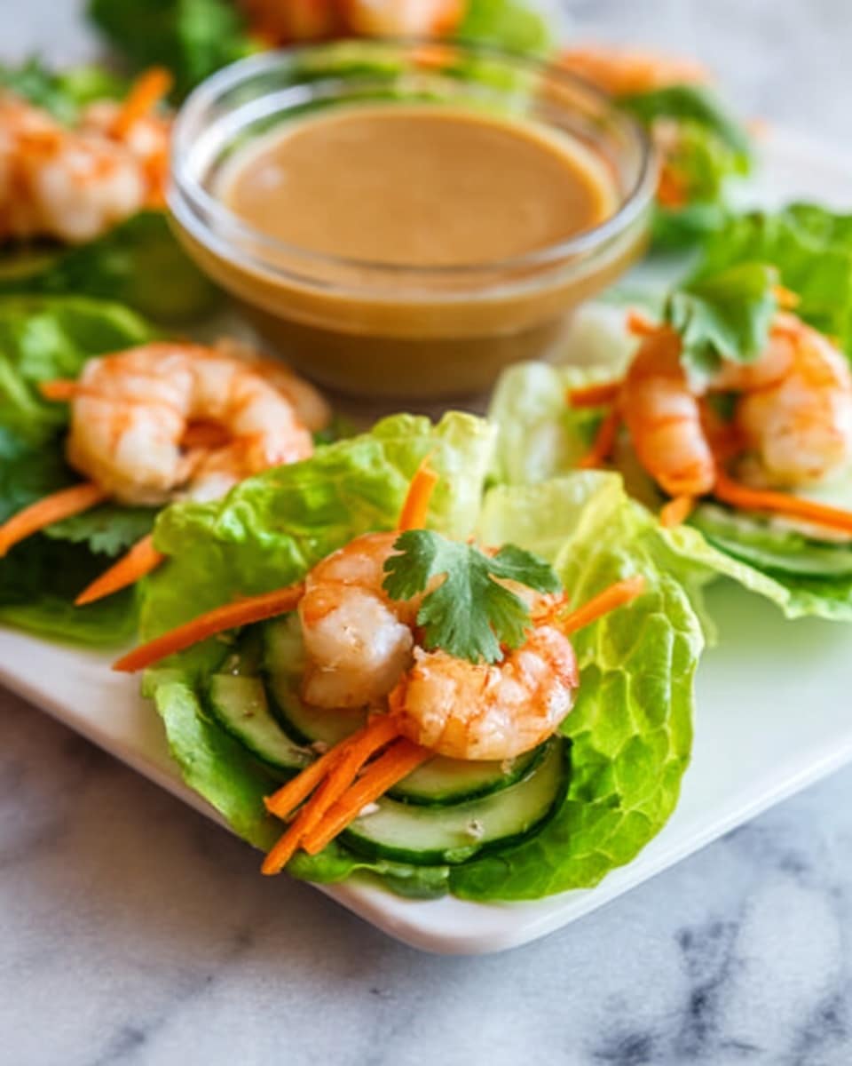 Shrimp Caesar Salad Lettuce Wraps Recipe