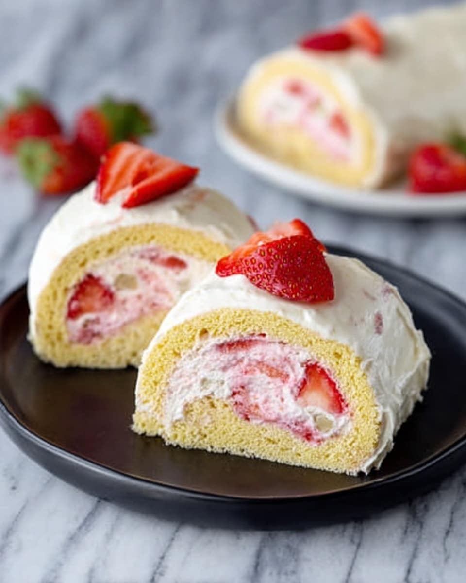 Strawberry Shortcake Cake Roll Recipe