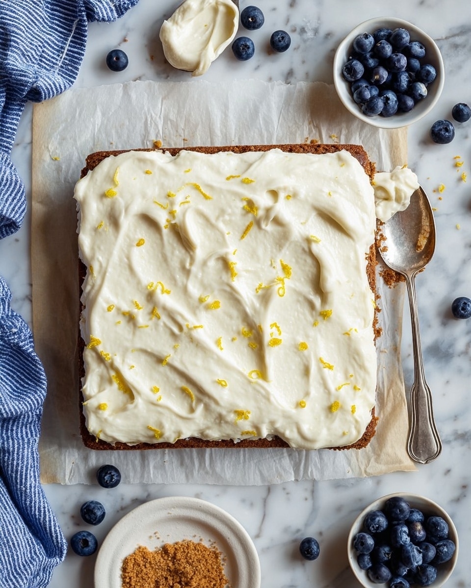 One Bowl Lemon Blueberry Cornmeal Cake Recipe