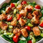 One-Pot Salmon, Spinach, and Lentil Salad Recipe