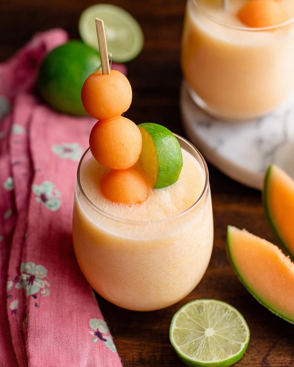Cantaloupe Lime Agua Fresca Recipe