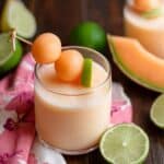 Cantaloupe Lime Agua Fresca Recipe