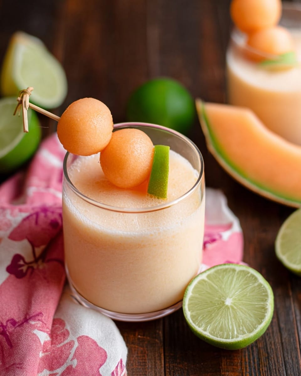 Cantaloupe Lime Agua Fresca Recipe