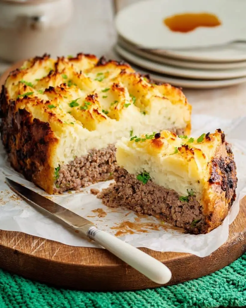 Cheesy Meatloaf with Creamy Mashed Potatoes Recipe