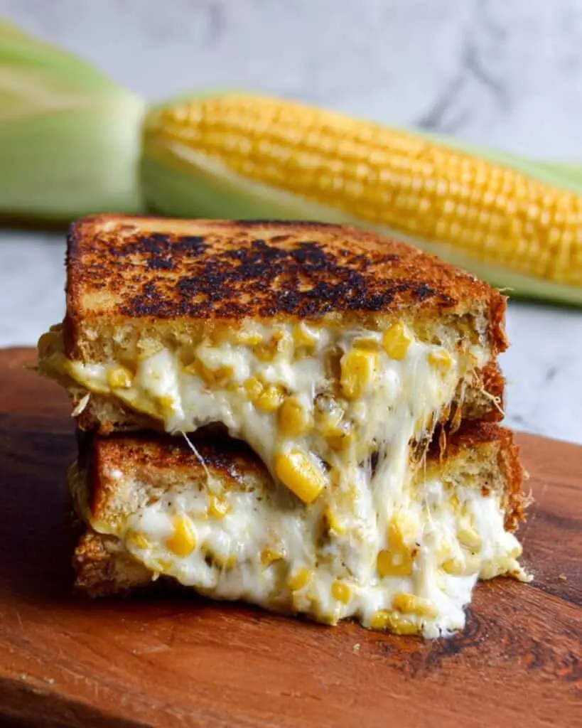 Elotes Corn Grilled Cheese Sandwich Recipe